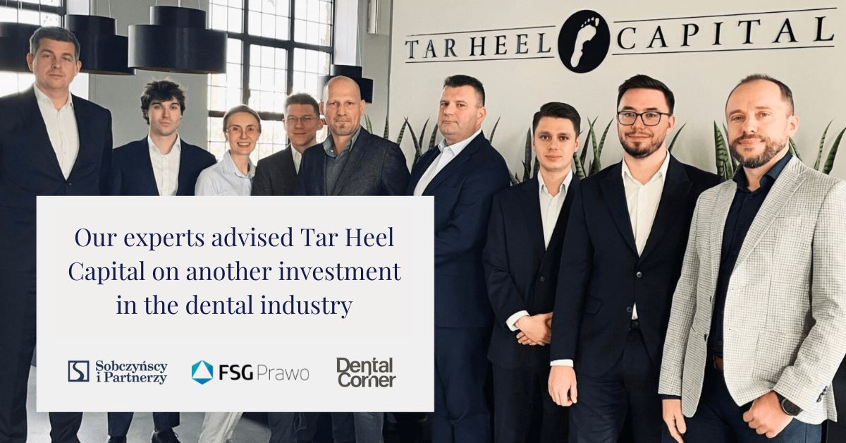 We advised Tar Heel Capital on another investment in the dental industry